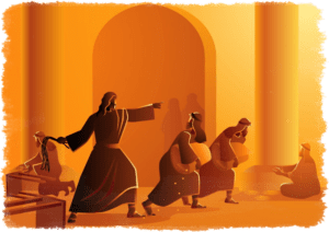 Jesus reinigt den Tempel