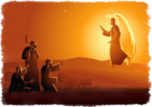 ein Engel erscheint den Maennern aus dem Morgenland